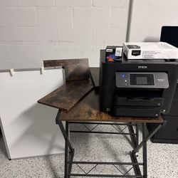 Desk, Printer, White Board 