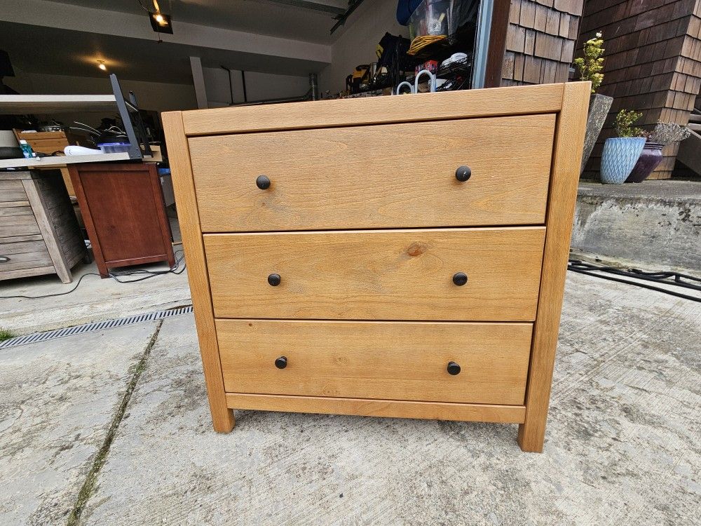 Wood with 3-Drawer Dresser,Storage Night Stand

