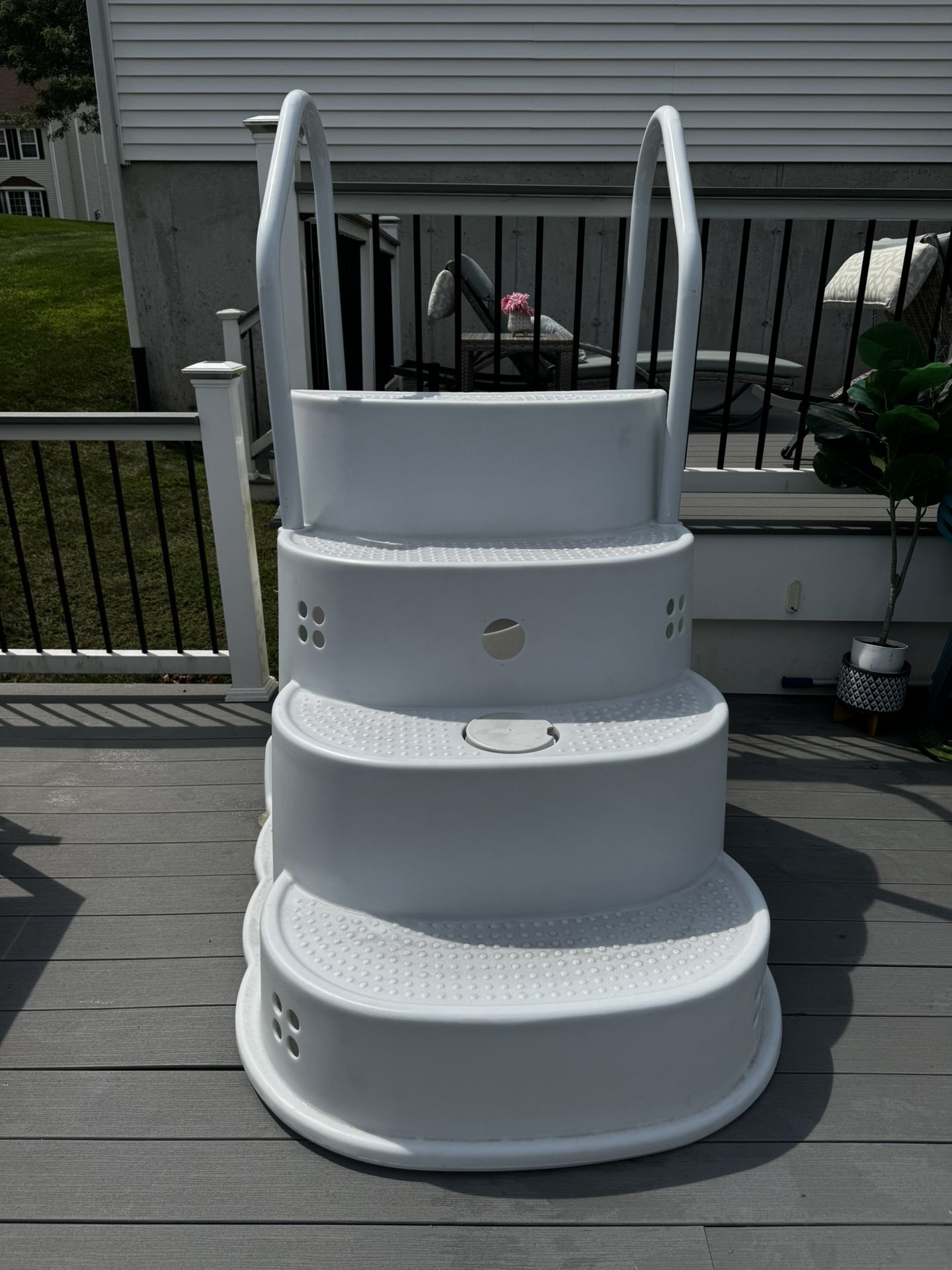Above Ground Wedding Cake Stairs