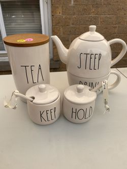 Rae Dunn Tea Set 