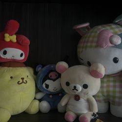 Sanrio plushies