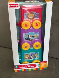New Playhop Stack & Play Animal Train