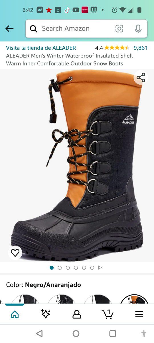 ALEADER Weather BootS And Waterproof Size 9