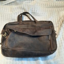 Brown Leather Breifcase/Laptop Bag