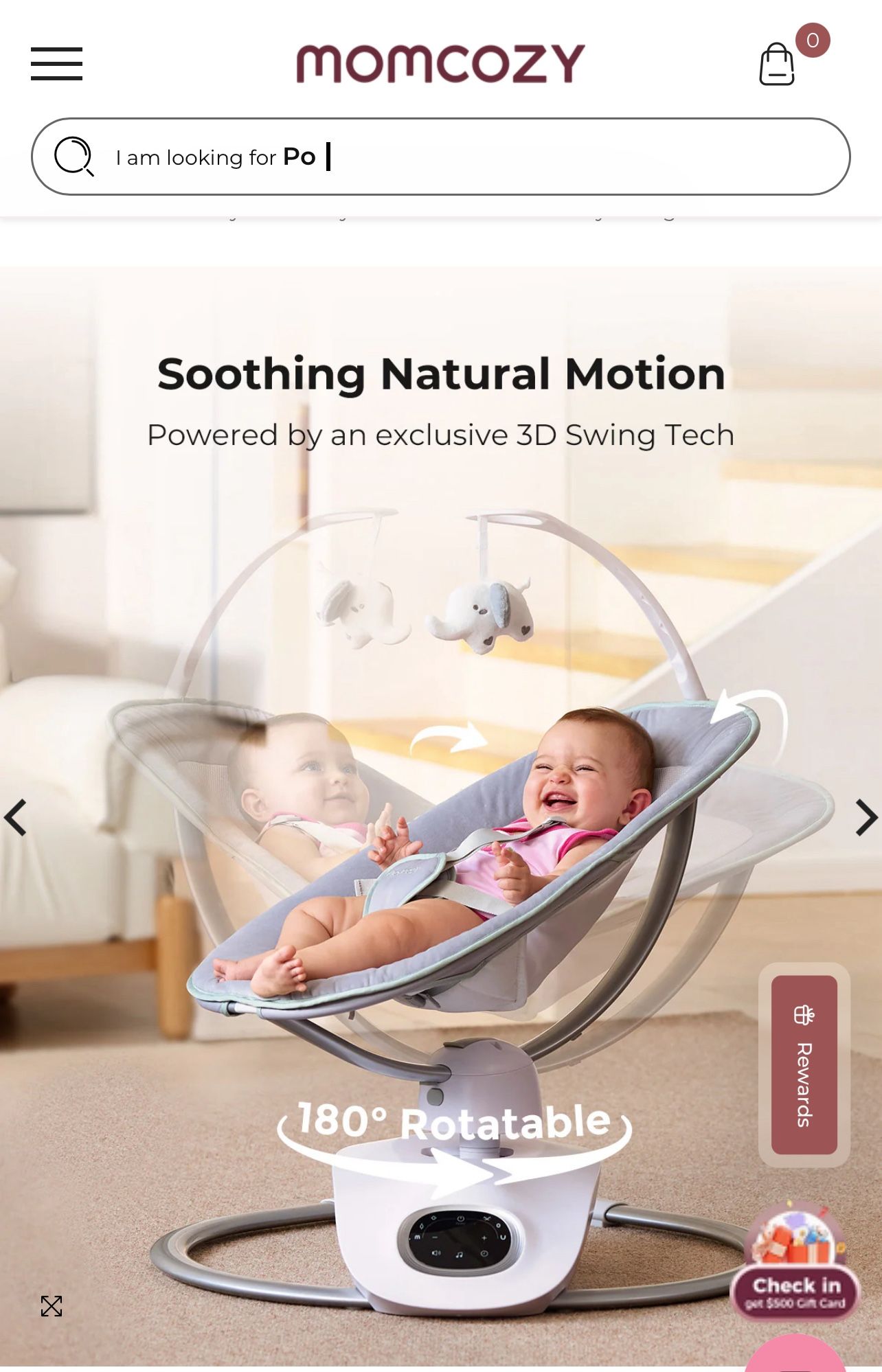 Momcozy 180 Degree Rotating Swing