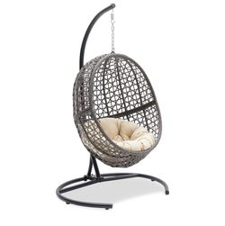 Natural Rattan Egg / Cocoon Chair with Cushion - Like New! for Sale in San  Gabriel, CA - OfferUp