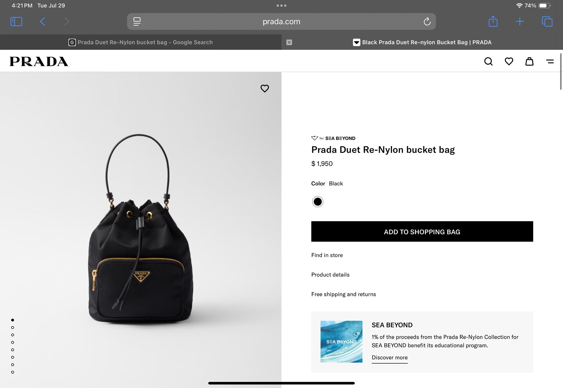Prada bag