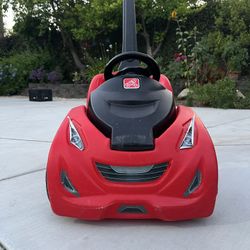 Step 2 , Red Kids Push Car.toddler Car, Nice Red. Includes Seat Belt….