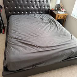 Queen Size Bed Frame- Mattress Optional 
