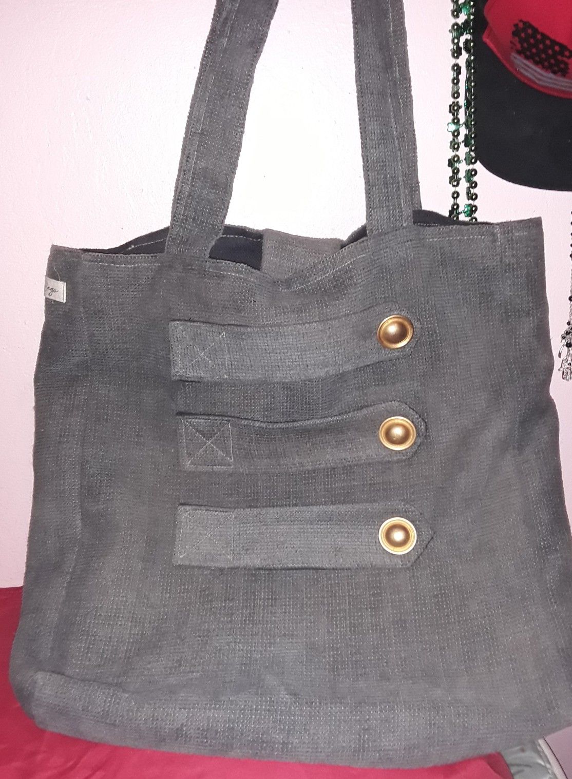 Grey Tote Style Bag/Purse