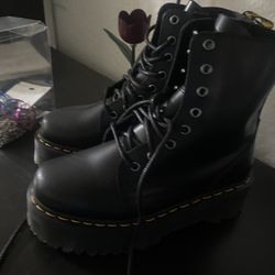 Dr Martens Black Leather High Boot 