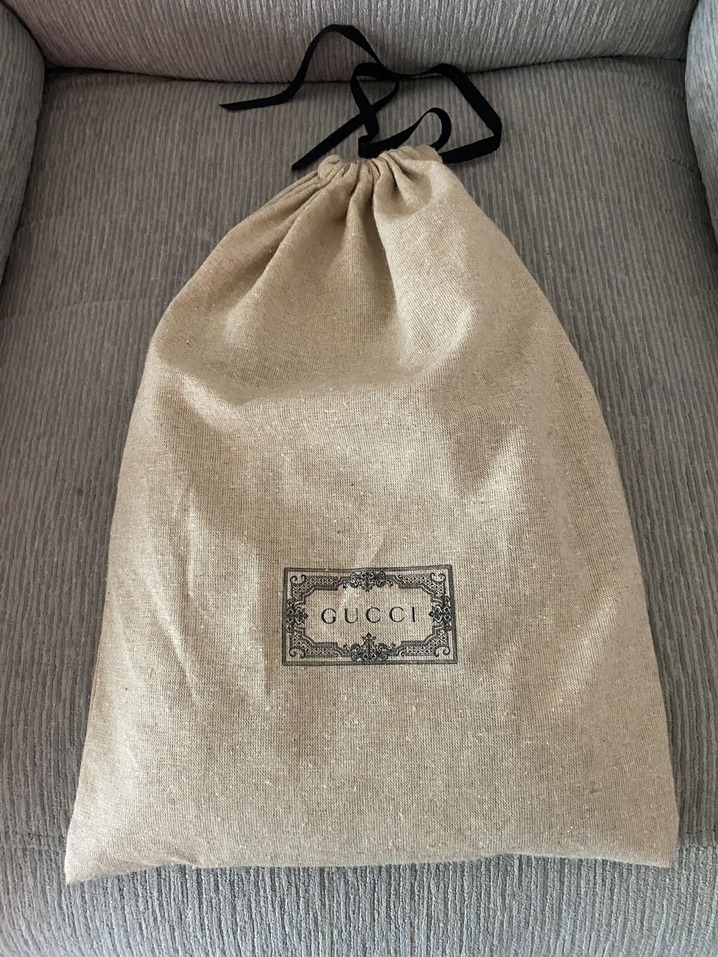 Black and Gray Gucci Scarf