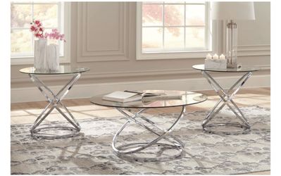 $100 Glass Coffee Table Set