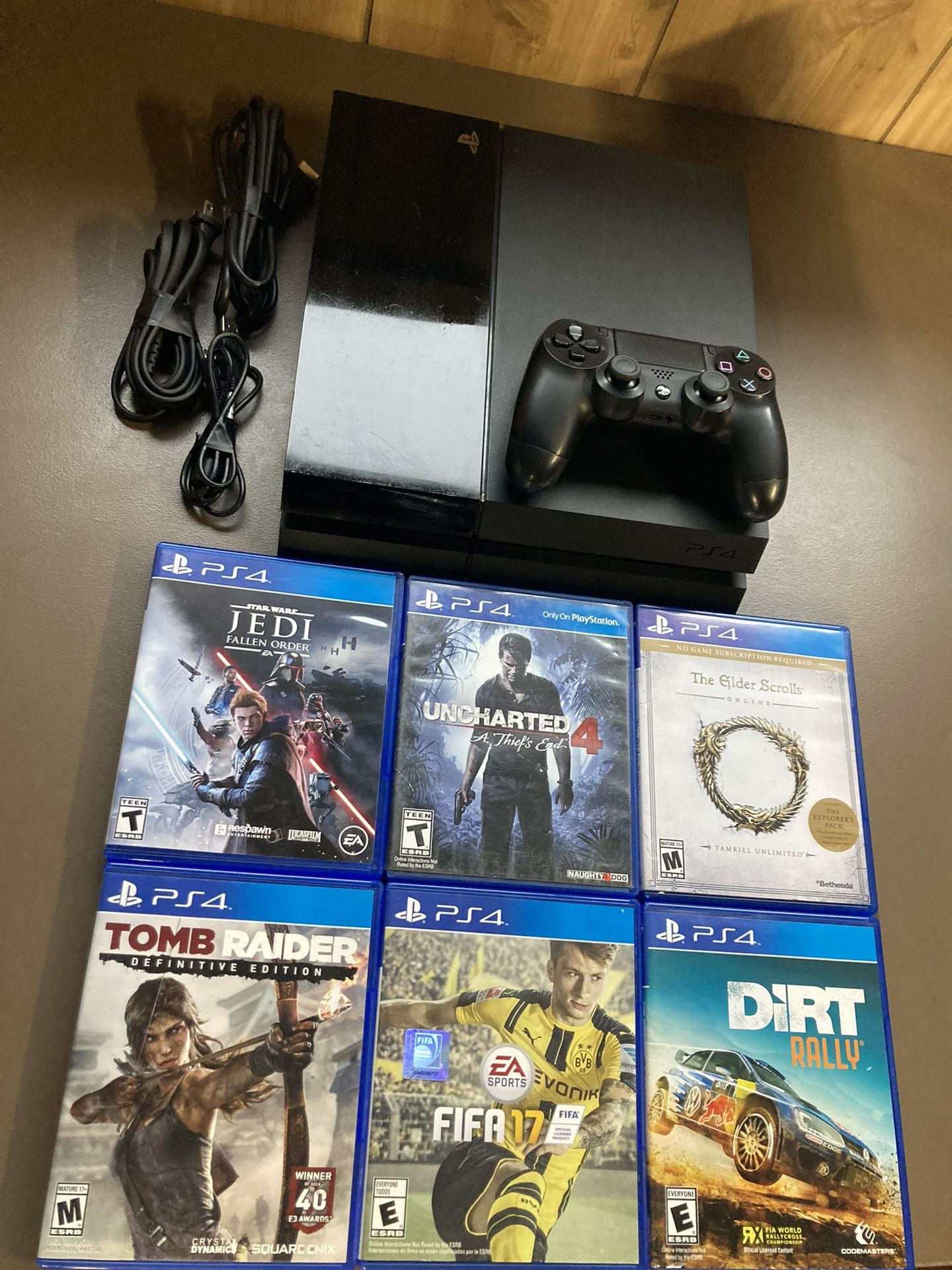 Play Station 4 500GB PS4 Comes With 6 Games All Wires And Controller ReadyToPlay