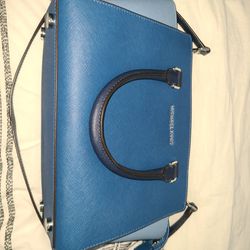 Michael Kors Medium Satchel Blue Handbag
