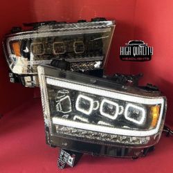 Dodge Ram 2019. 2024 Headlights.