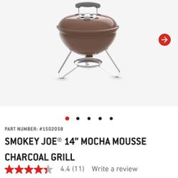 Weber Smokey Joe Portable Charcoal BBQ Grill With Case