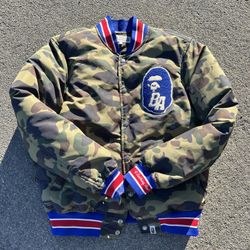 Bape 1st Camo Varsity Jacket