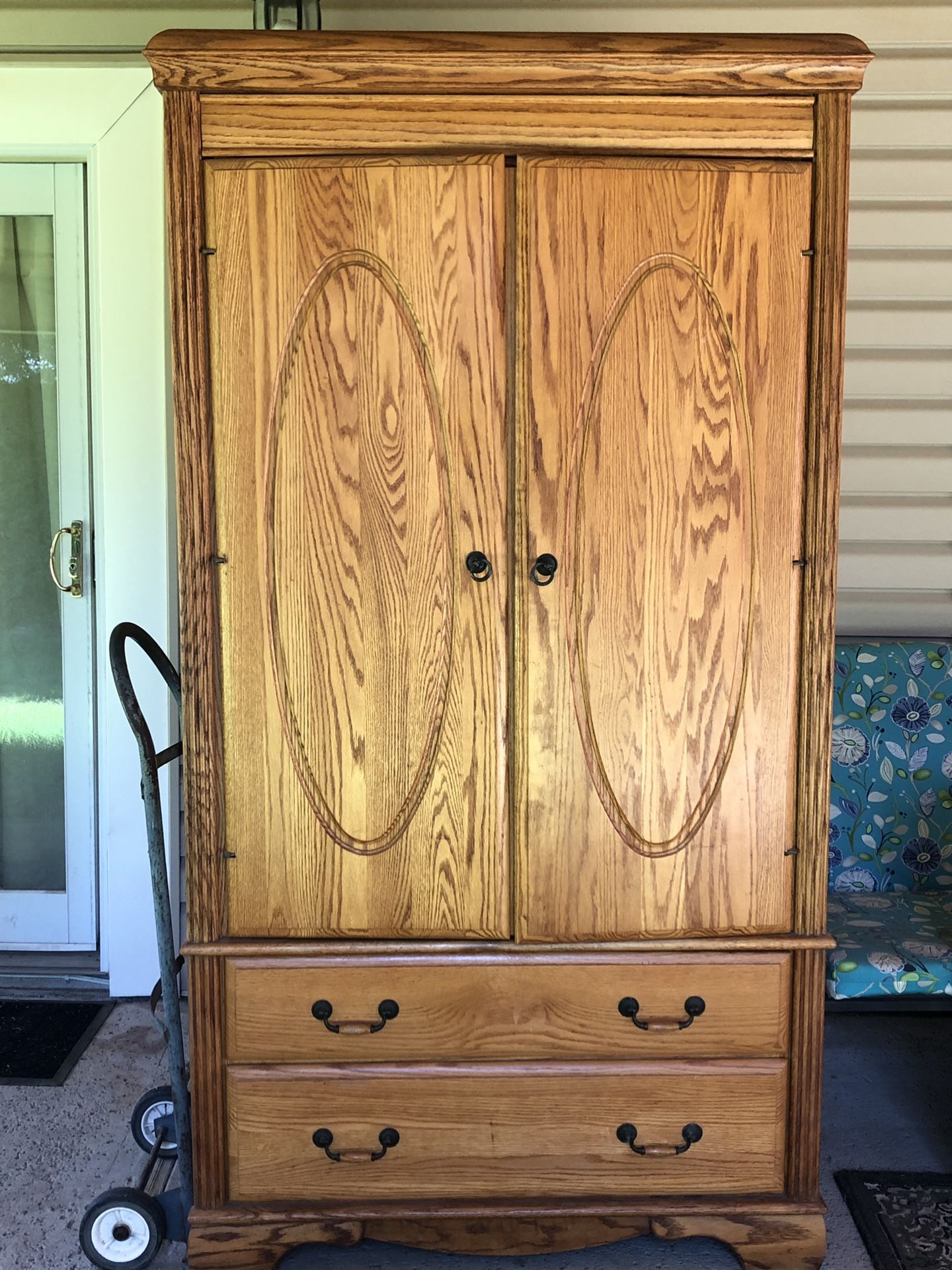 Vintage Blackhawk Furniture Oak Armoire for Sale in Visalia, CA