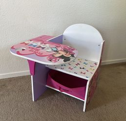 Disney Desk with Storage Box For Kids Like New 