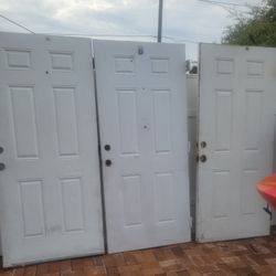 3 metal Doors