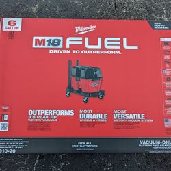Milwaukee M18 FUEL 6 Gallon Wet/Dry Vacuum - Bare Tool (0910-20)