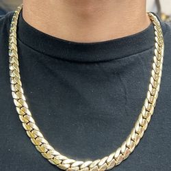 140grams 12mm Miami Cuban necklace  14k gold plated ‼️‼️‼️