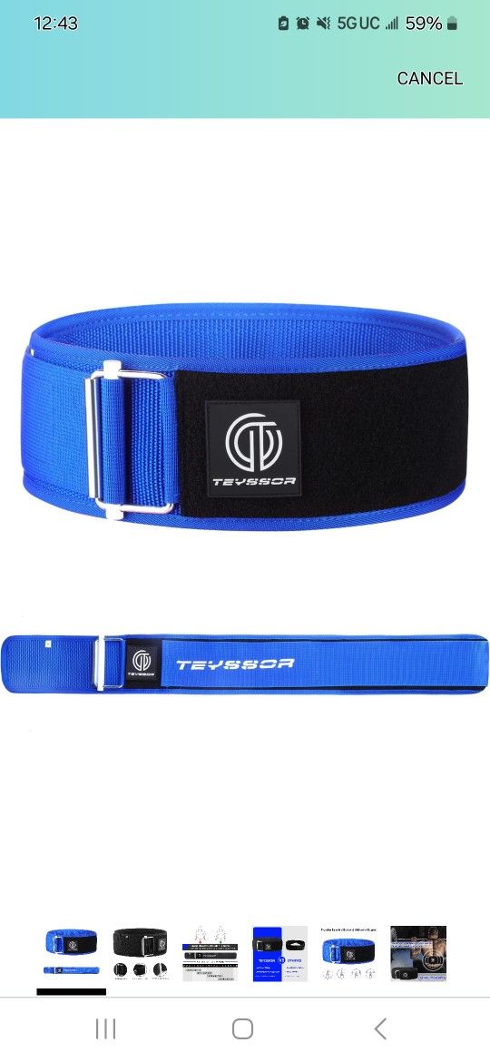 Weight Lifting Belt, Auto Locking Weightlifting Belt for Strength Training, Powerlifting, Bodybuilding - Lifting Back Support for Men and Women
