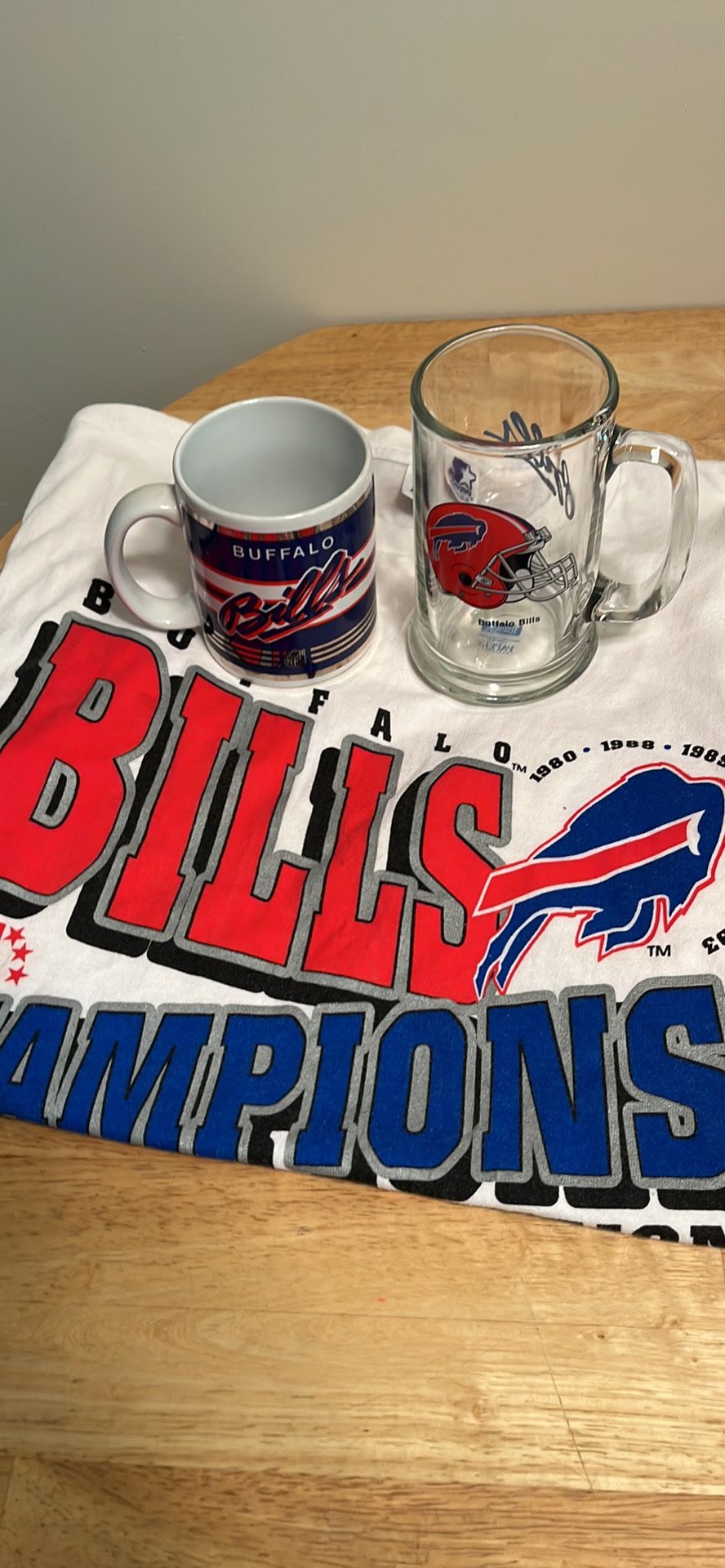 Buffalo Bills Vintage T Shirt And Buffalo Bill Coffee Mug