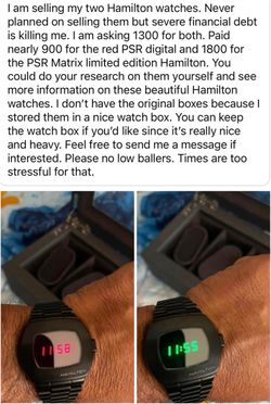 Hamilton PSR Watches.