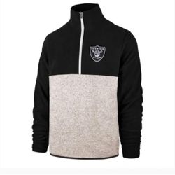 Las Vegas Raiders Anchor Kodiak Embroidered Men's 1/4 Zip Fleece