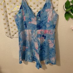 Pastel Water Color Jumper With Cutout 