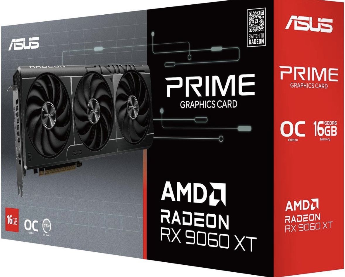 AMD RX9060XT ASUS PRIME oc 16gb