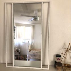 White Metal Frame Mirror 24 X 34 