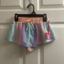 Brand New Girls Justice Crochet Flouncy Cover Up Swim Shorts Sizes XS/S $6.00 Each