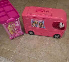 Barbie camper and wagon