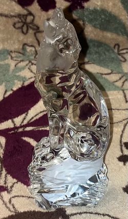 Lenox Crystal Collection The Keeper Of The Wild Howling Wolf Figurine