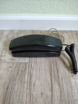 Vintage black Unisonic Desk Wall Mount Push Button Telephone from 1994