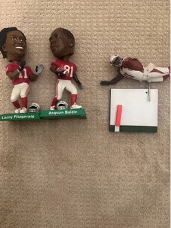 2 Az Cardinals bobblehead and Fitzgerald figurine
