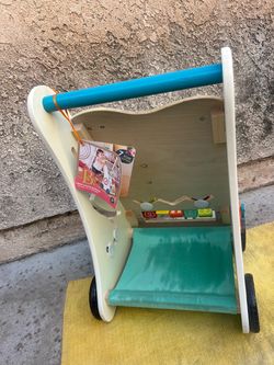 Wooden activity walker toy