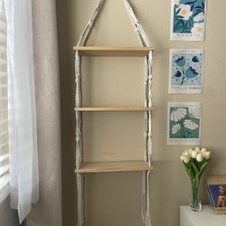 Wooden Shelf Boho Design