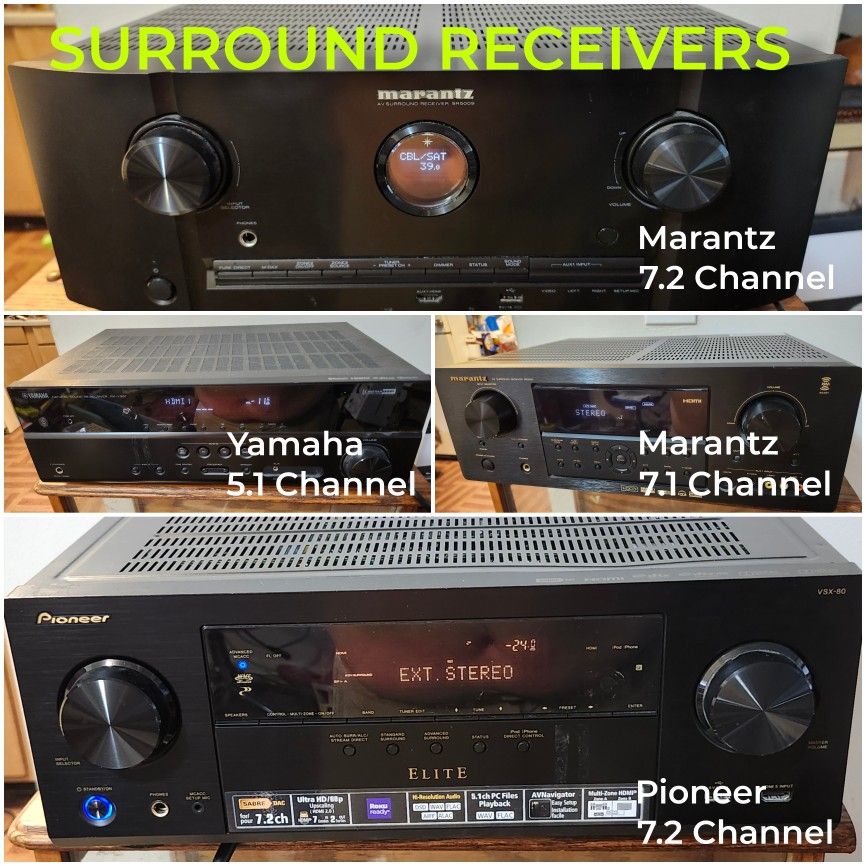 HIGH END SURROUND RECEIVERS - Marantz - Pioneer - Yamaha - PRICES IN AD