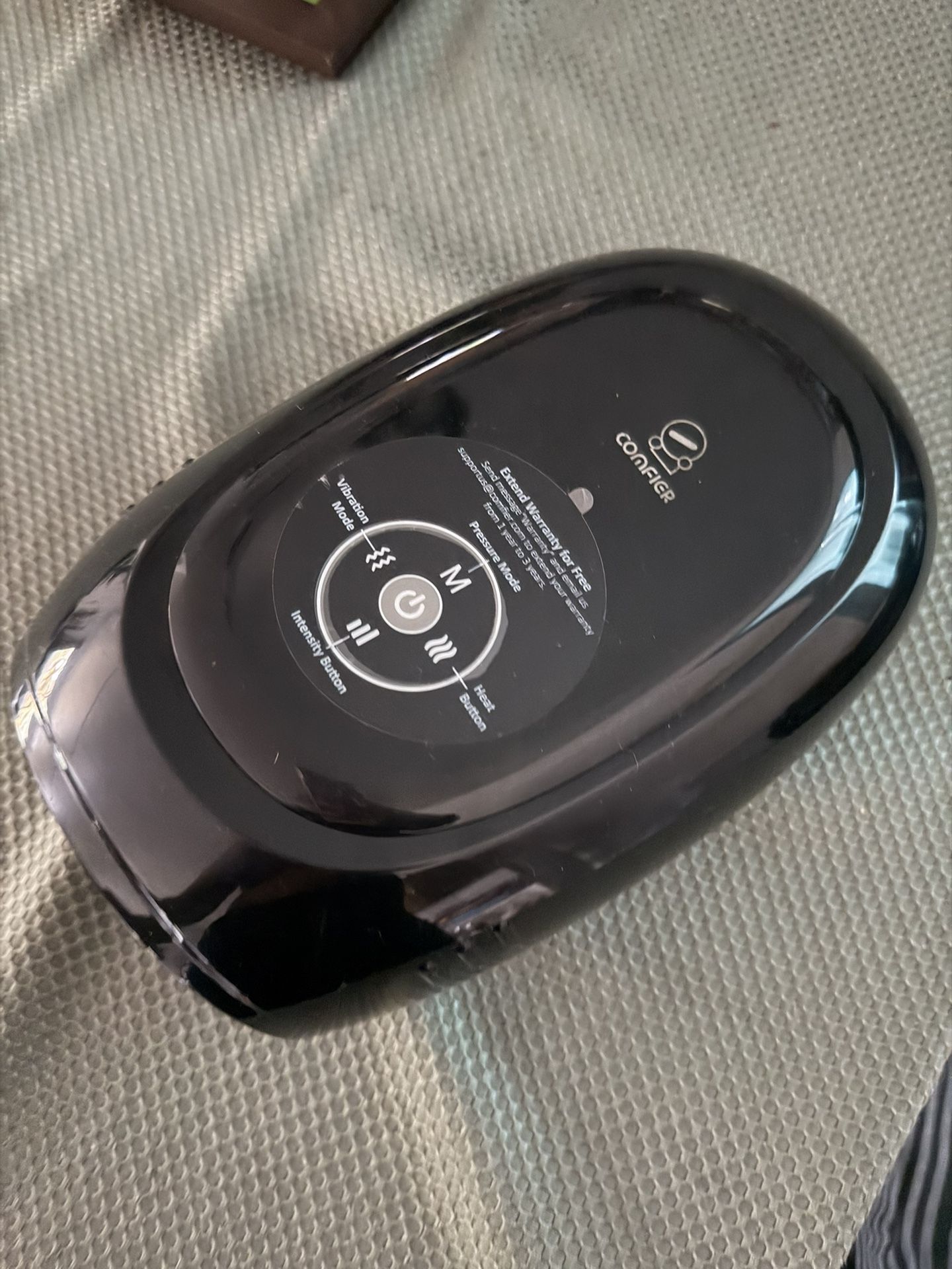 Professional hand massager with different heat settings, and massage settings