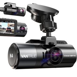 VANTRUE N4 3 Channel Dash Cam, 4K+1080P Dual Channel