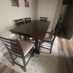 Dining Table With Good Condition With Protection Sheet