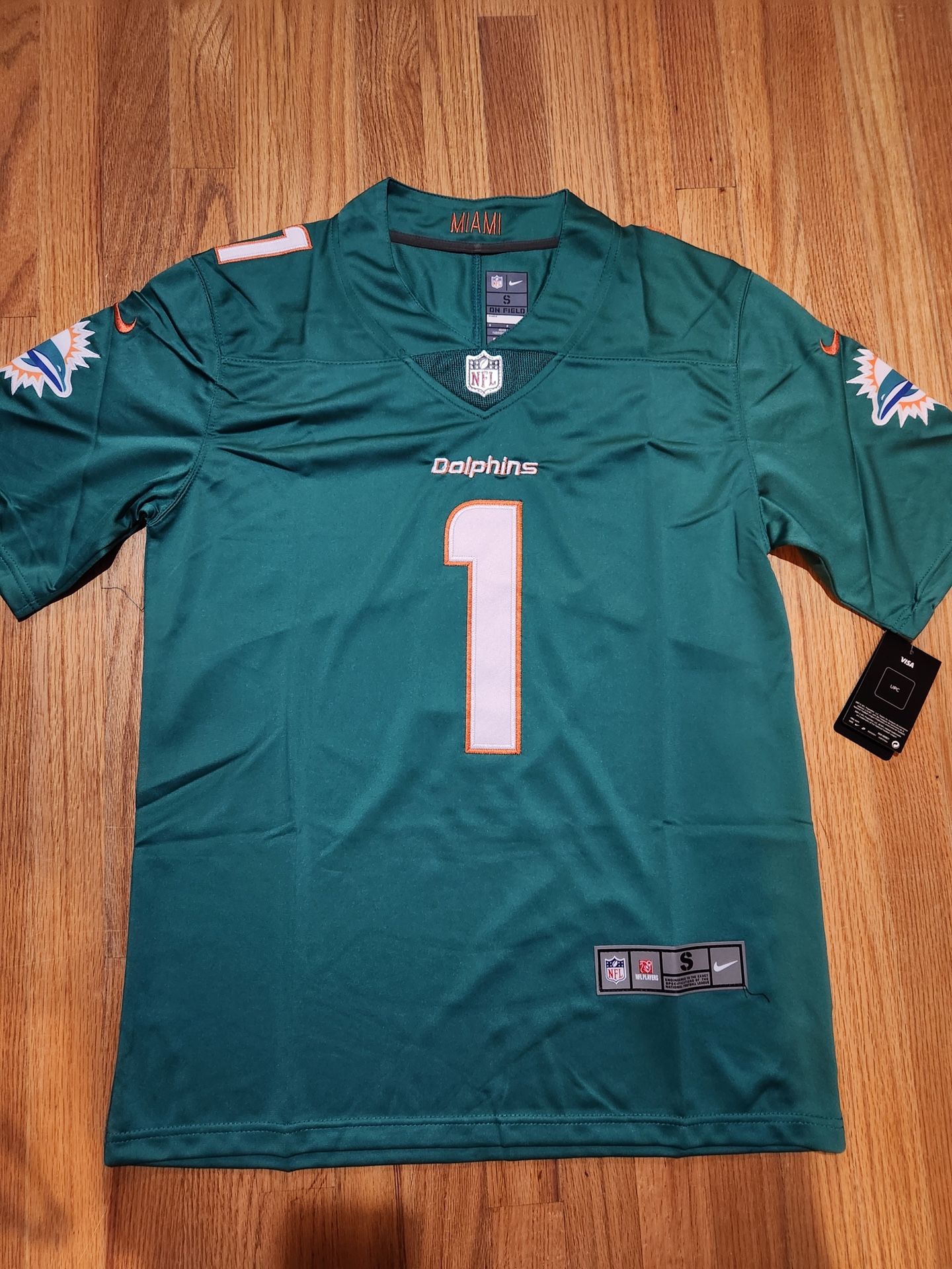 NFL Miami Dolphins football uniform No.1 Tua Tagovailoa jersey sports
