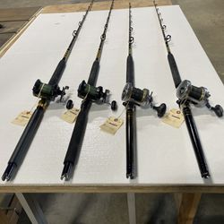 Set Of 4 Trolling/Bottom Fishing Setups 
