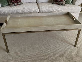Bernhardt shagreen coffee table