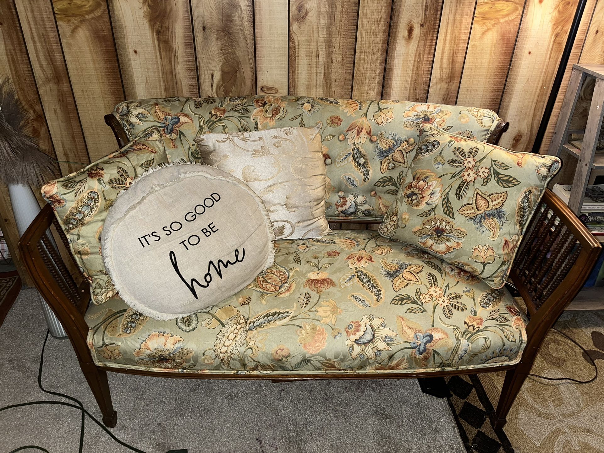 Antique Loveseat And Chair Set