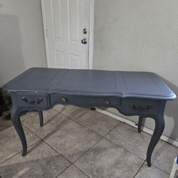 Wood Gray Entry Table